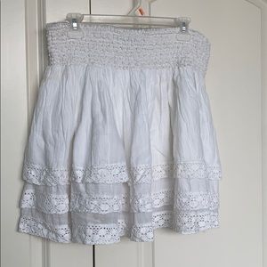 Off-white layered Chelsea & Theodore skirt